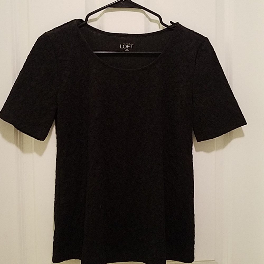 LOFT textured black Shirt